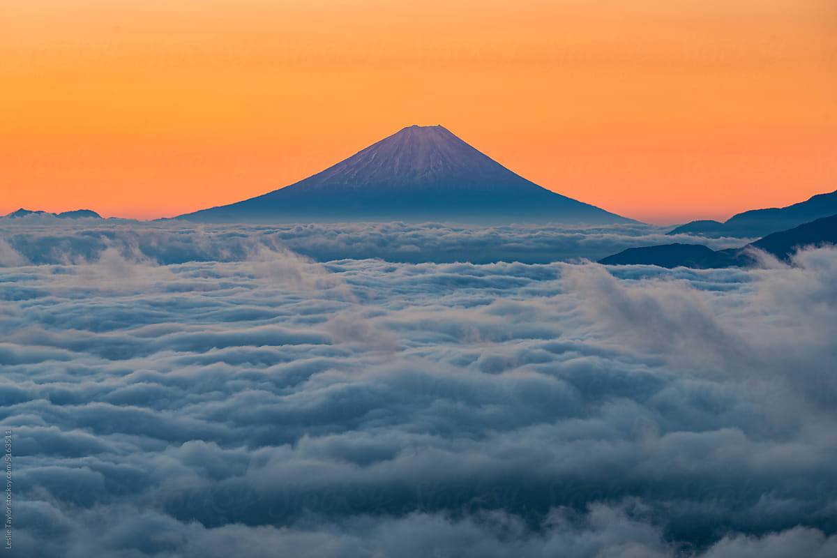 Mt Fuji And A Sea Of Clouds
