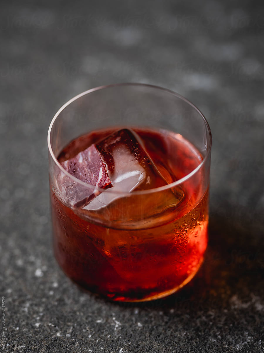 Bacon old fashioned cocktail