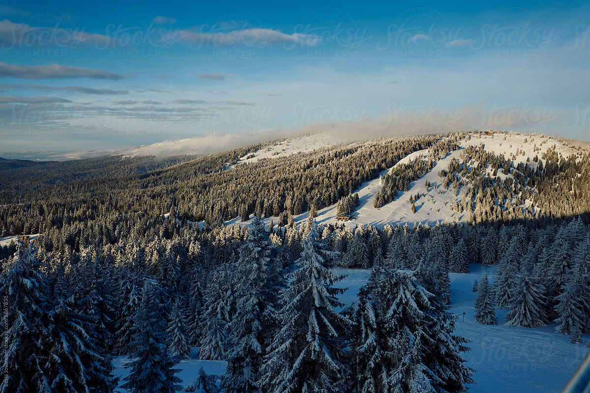 Landscape of the ski resort