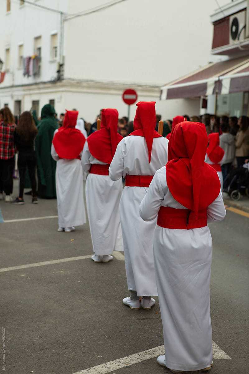 Semana Santa procession in the streets