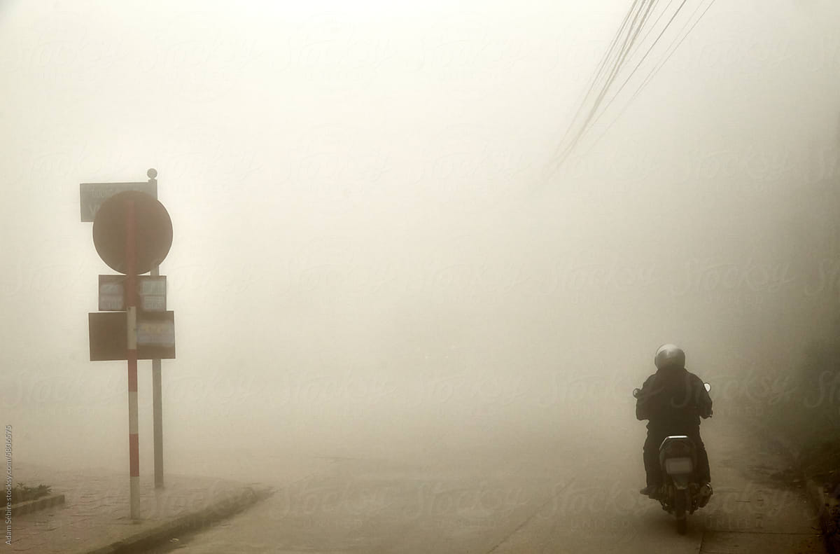 Smog, mist and air pollution particles, Vietnam, Asia