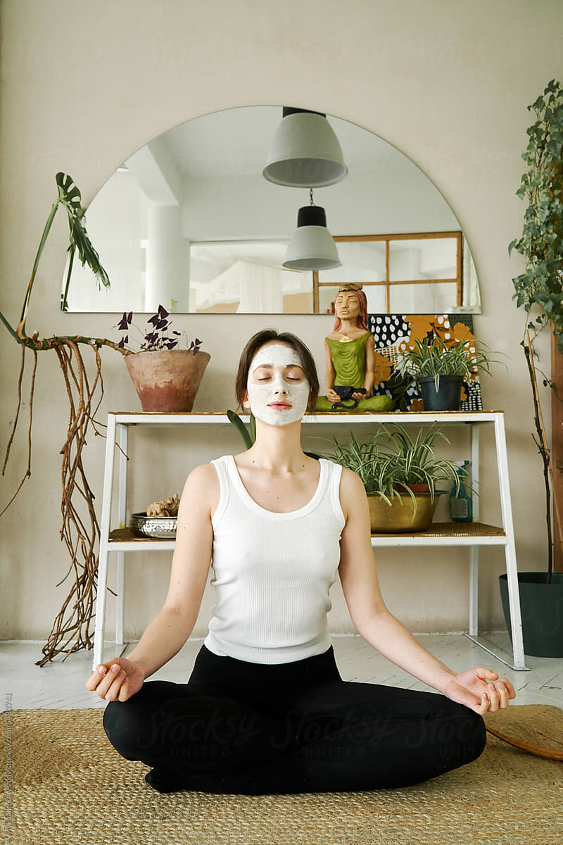 Beauty Mask And Meditation