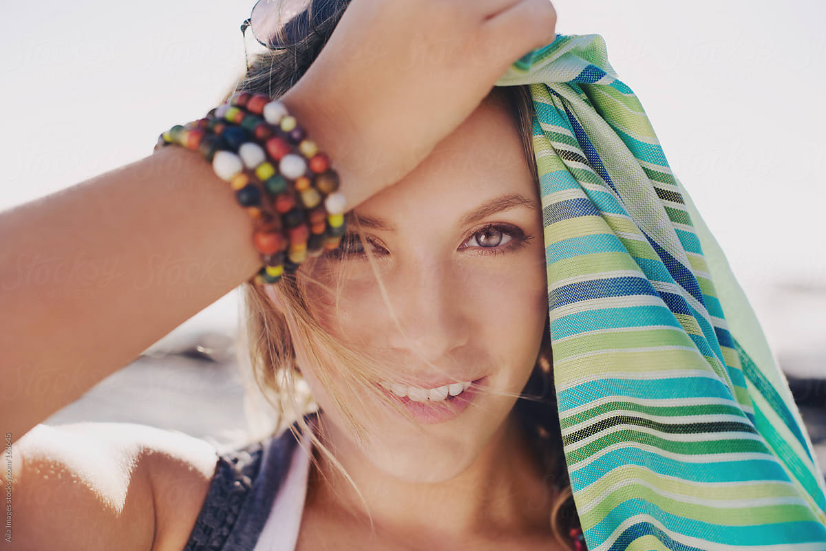 Portrait Of Beautiful Beach Girl By Stocksy Contributor Aila Images Stocksy 8217