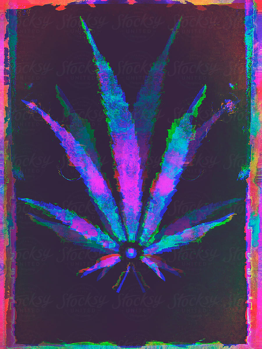psychedelic weed wallpaper