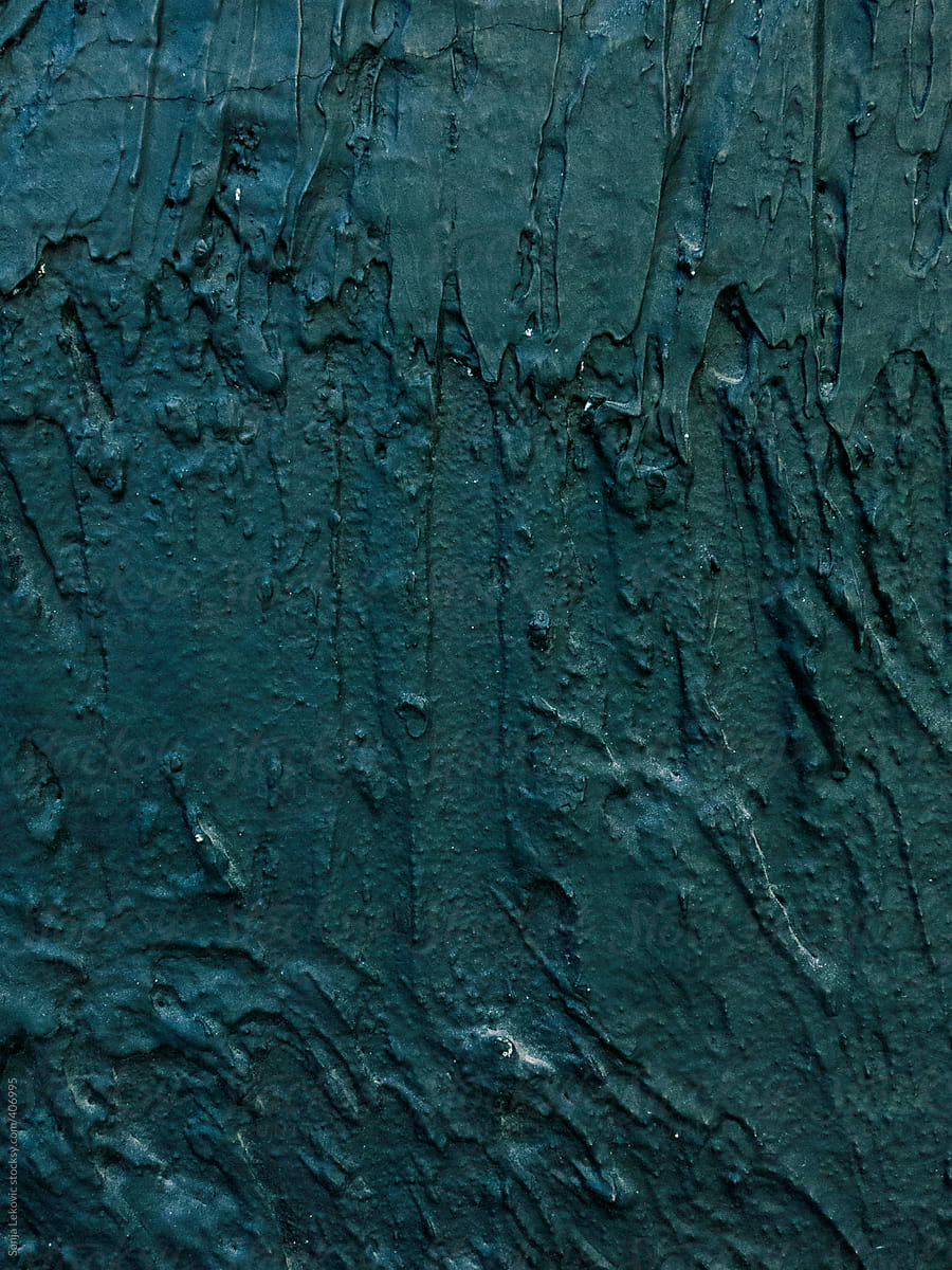 dark turquoise textured painted wall background