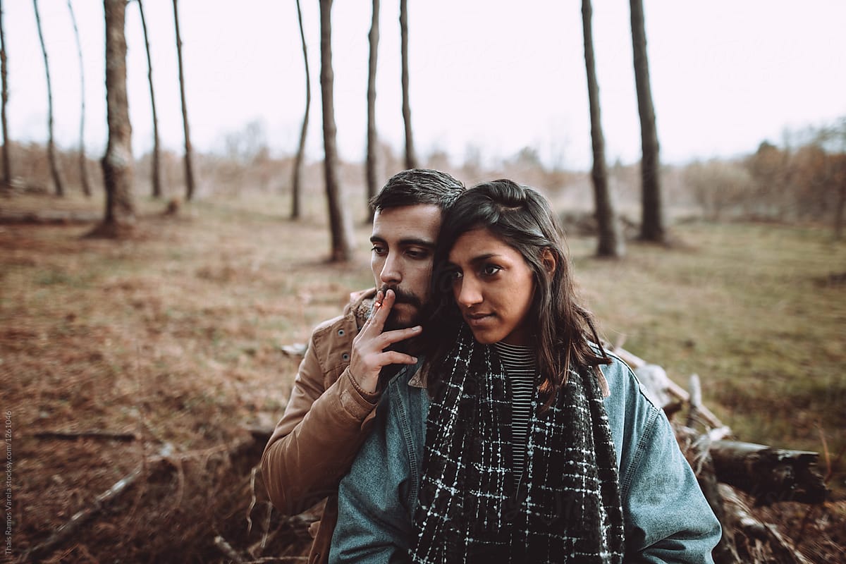 Lovely Interracial Couple In The Forest By Stocksy Contributor Thais Ramos Varela Stocksy