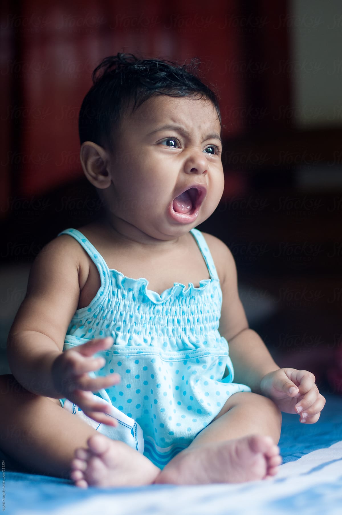 Cute Baby Girl Crying By Stocksy Contributor Saptak Ganguly Stocksy