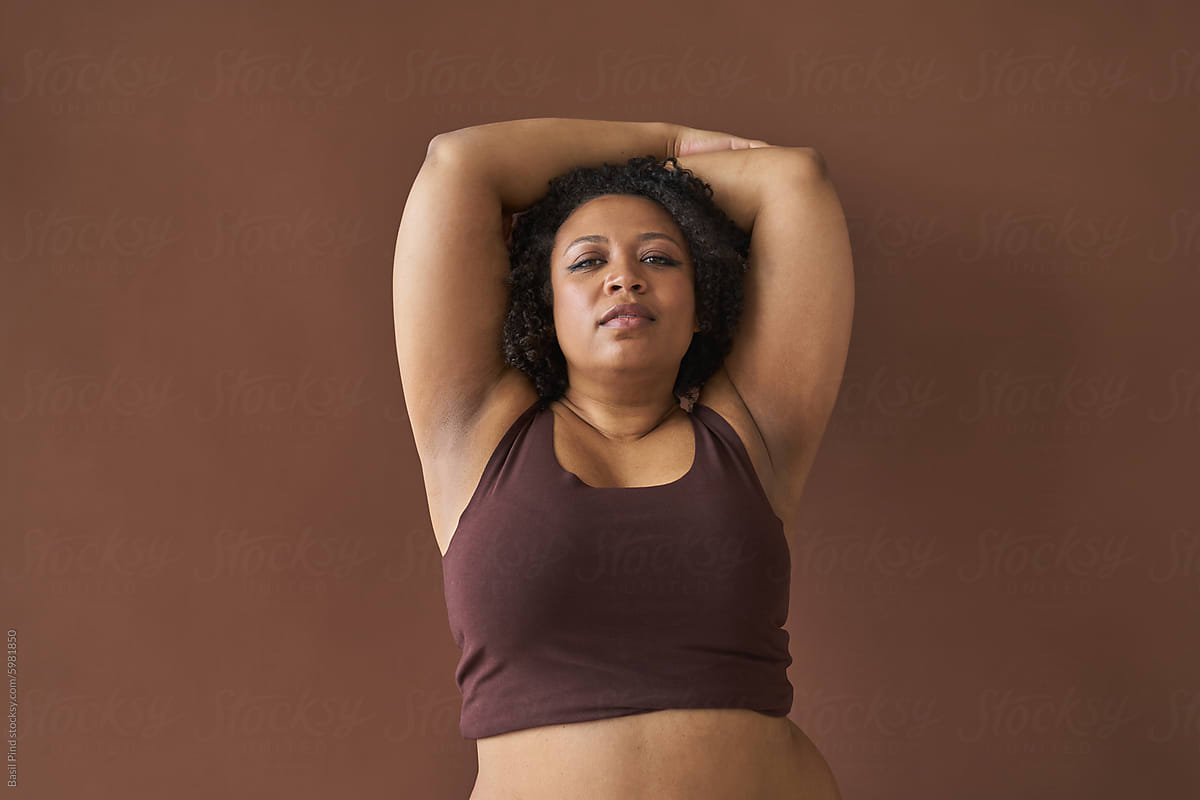 Woman Embracing Body Positivity