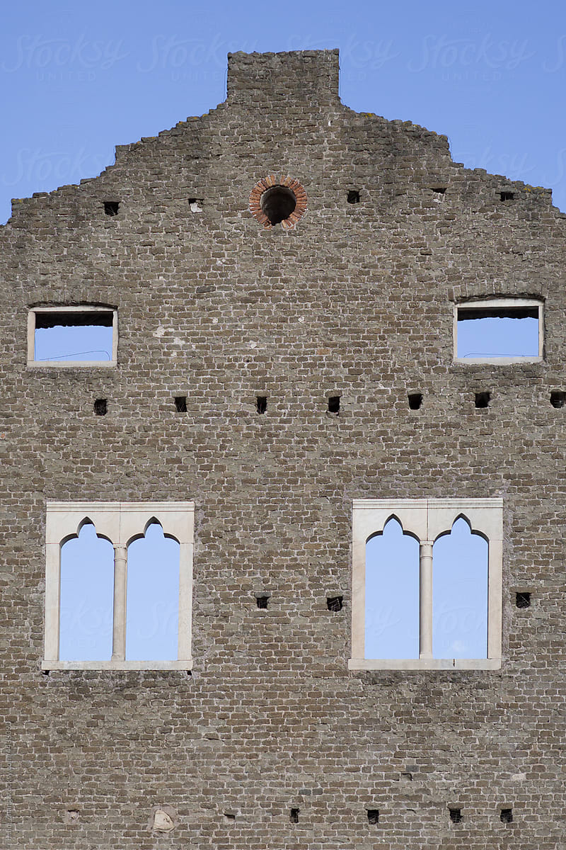 Windows on old buildings