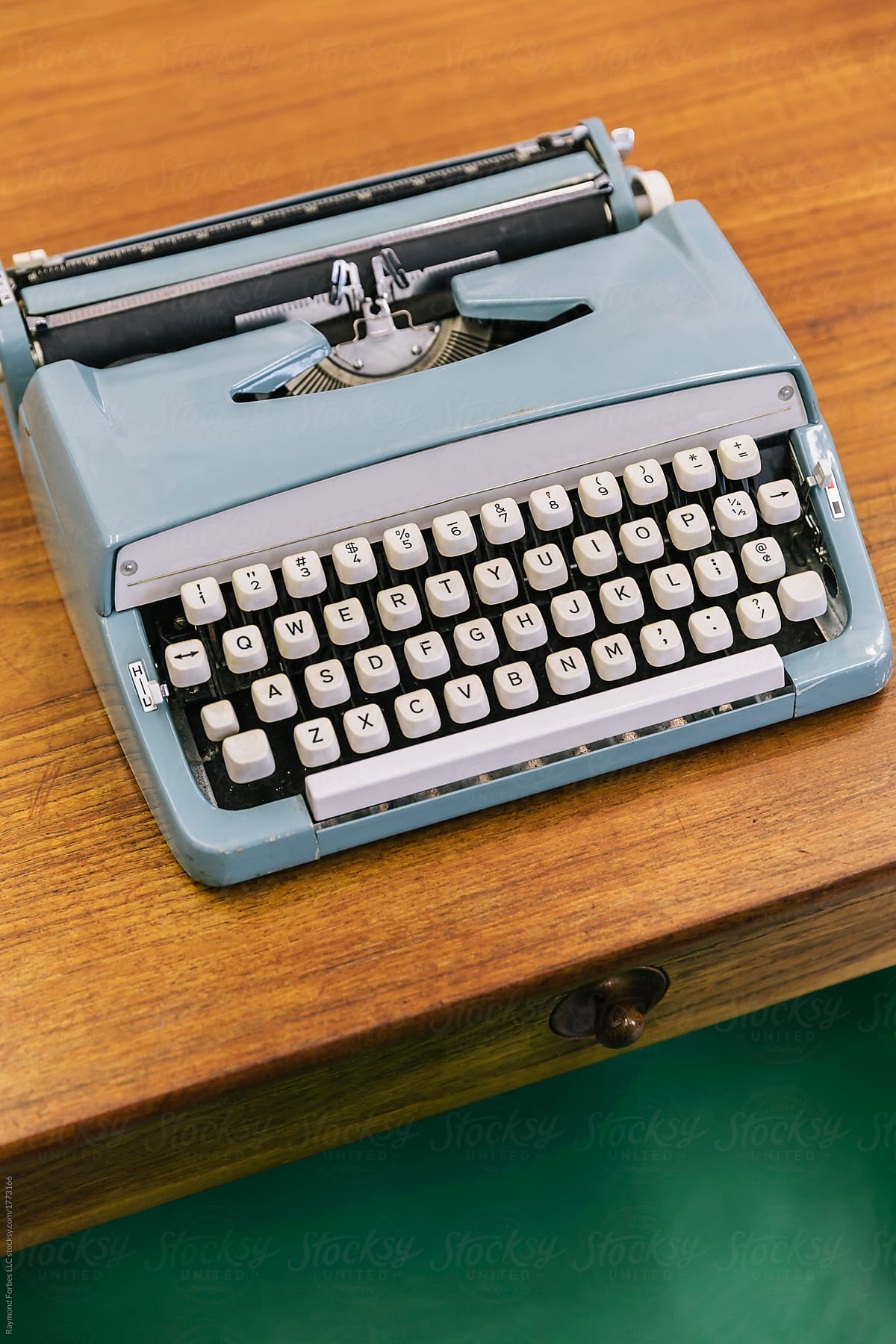 Vintage Typewriter on desk in office