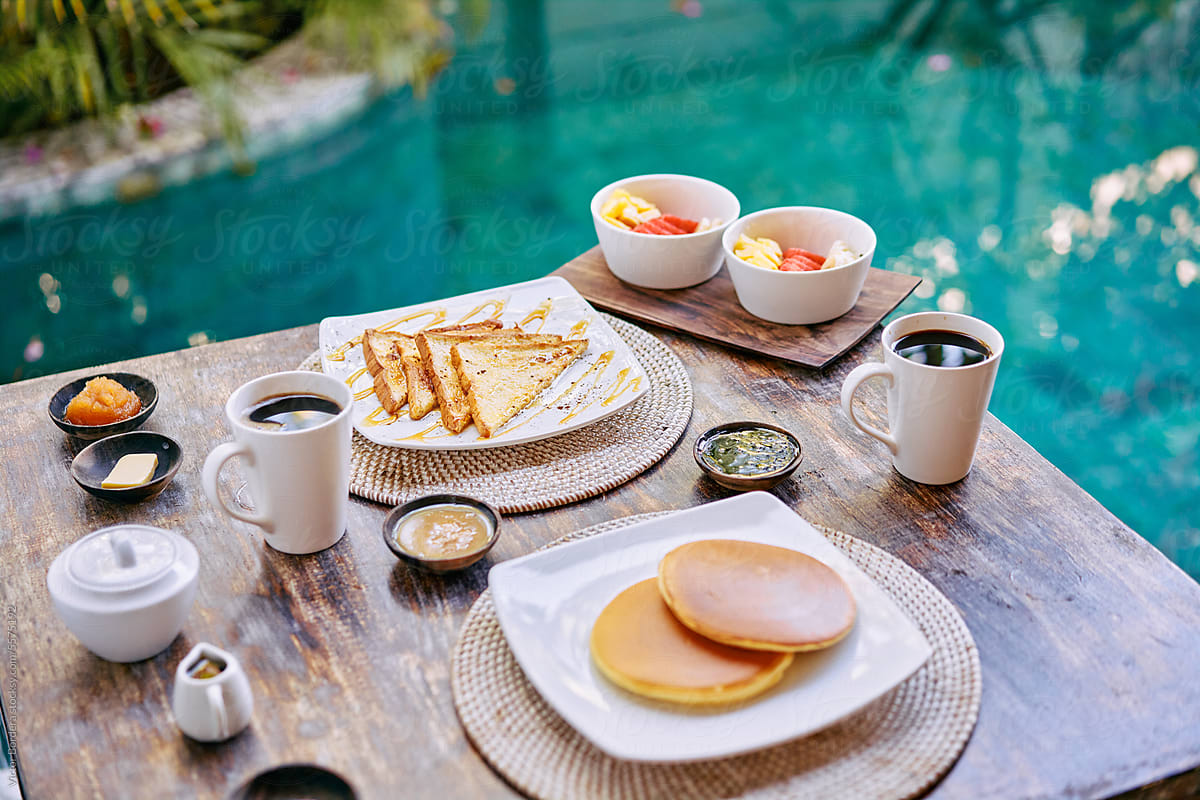 tropical breakfasts at the hotel
