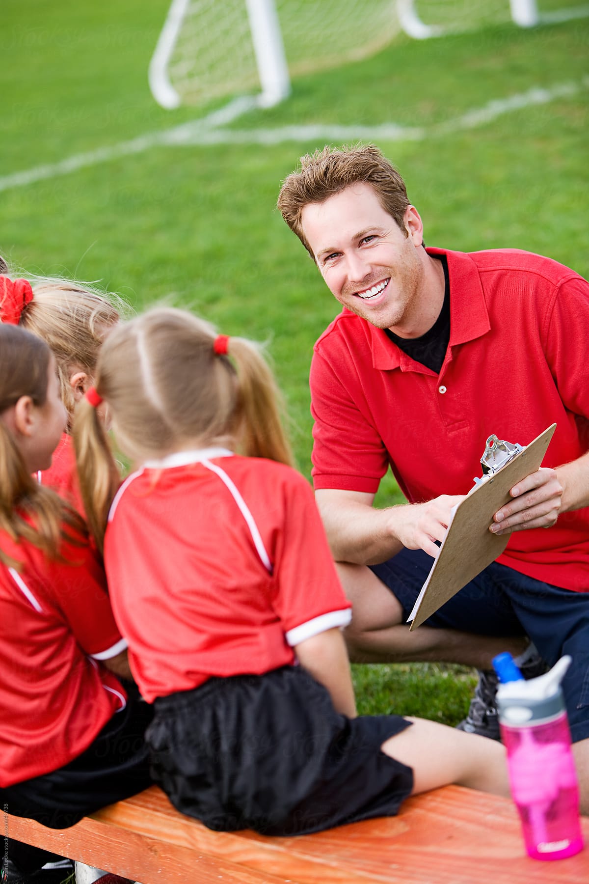 Soccer: Coach Teaching Team Strategy
