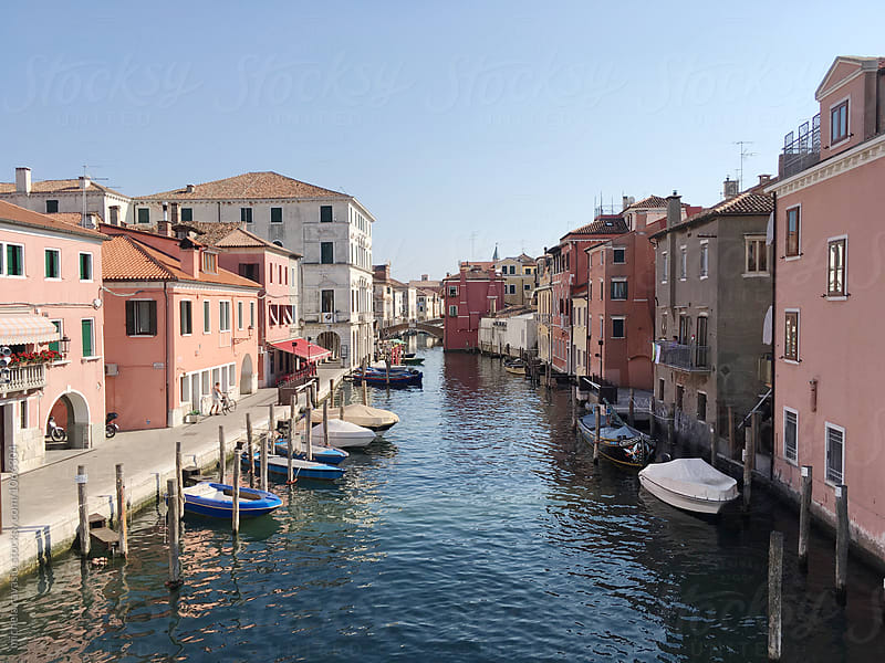 View of a canal in Chioggia