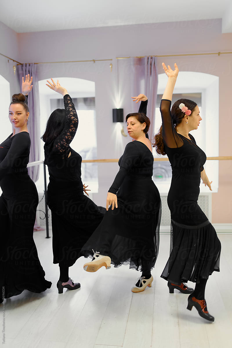 flamenco dance school for adult dancer woman