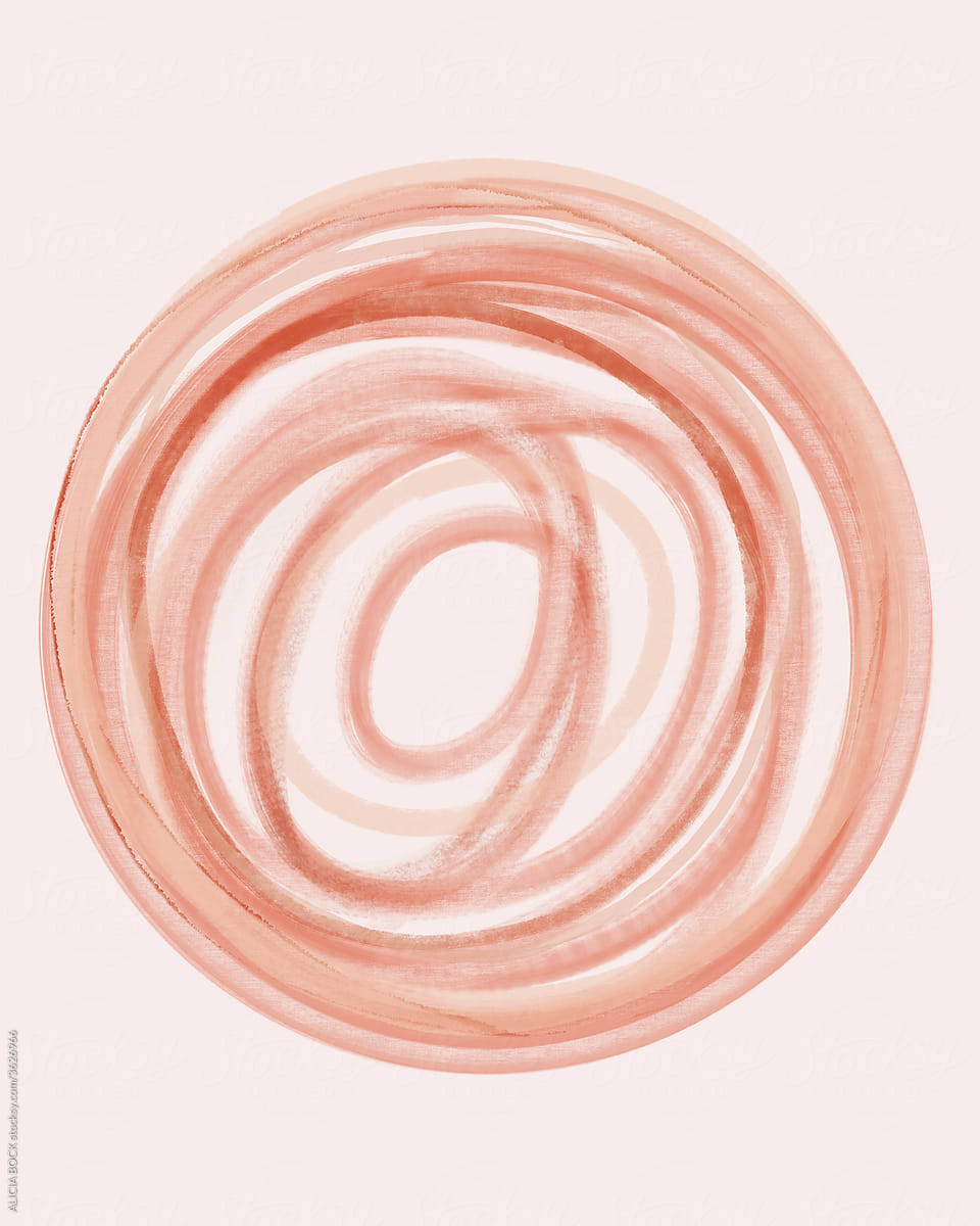 Circular Pink Lines