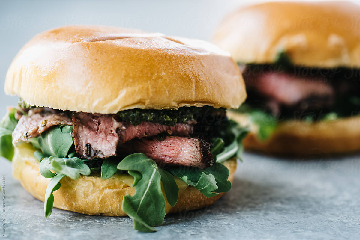 Grilled Rosemary Steak Sandwiches