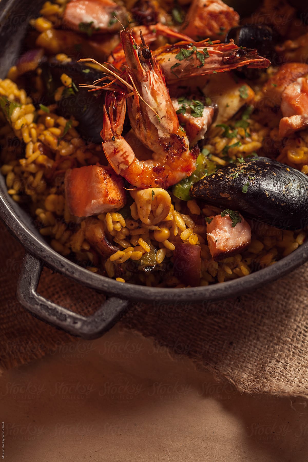 Mexican Paella in a Pan