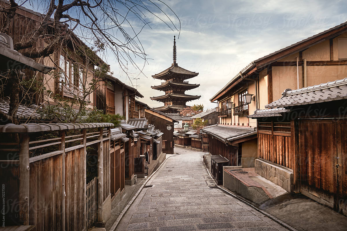Yasaka Pagoda in Higashiyama District in Kyoto, Japan