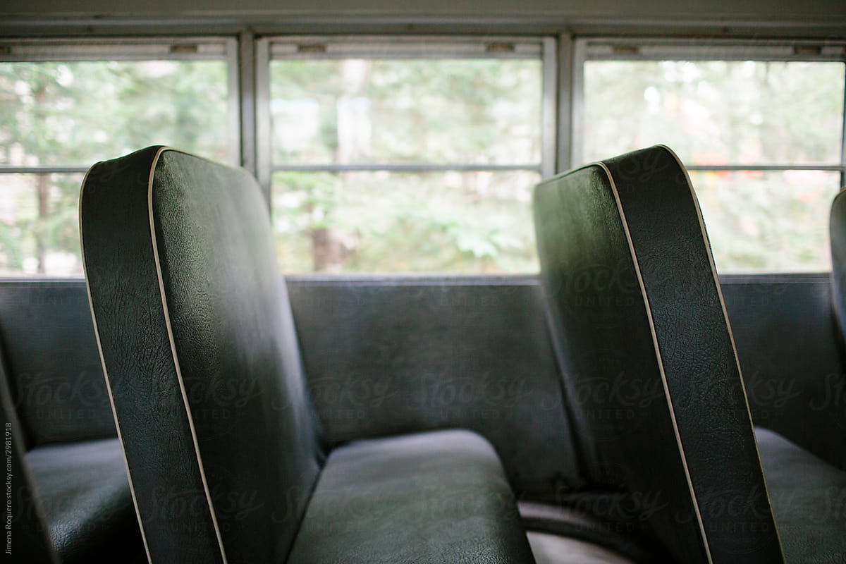 Inside a school bus