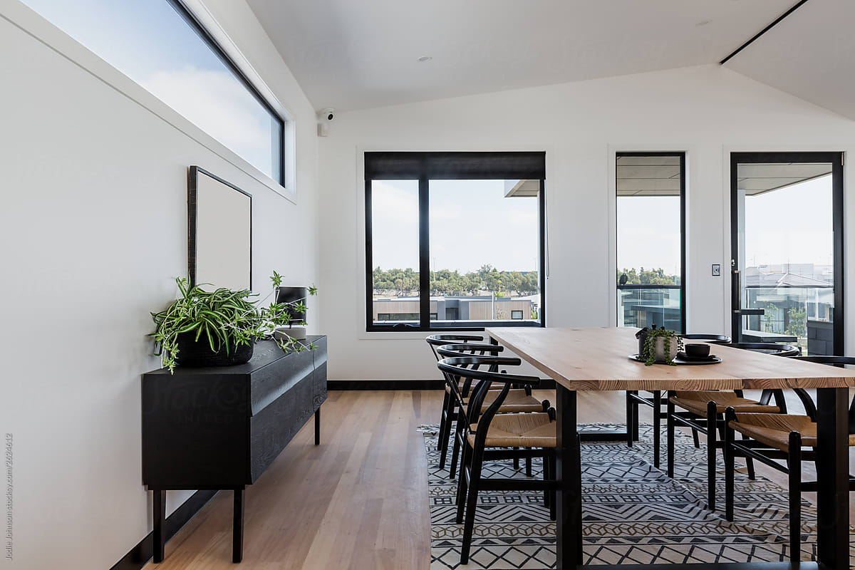 Modern Australian dining room home interior