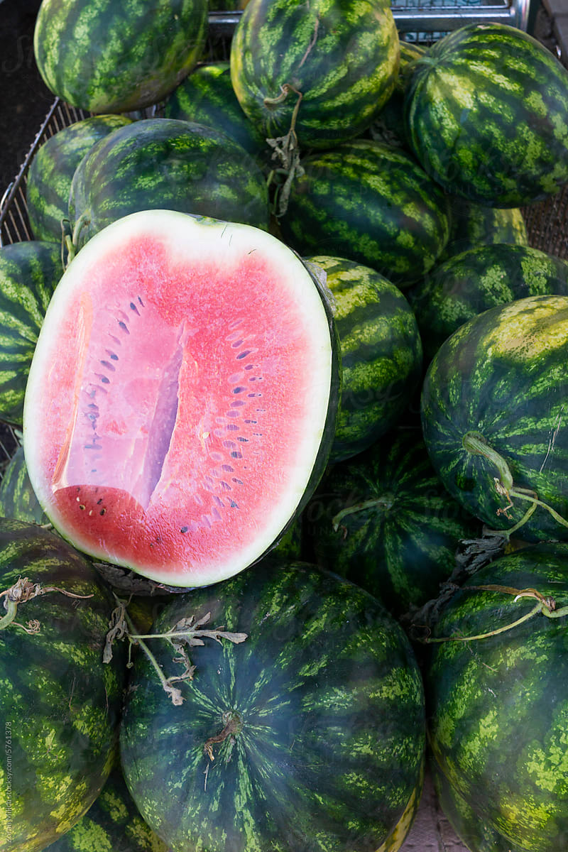 Watermelon on display
