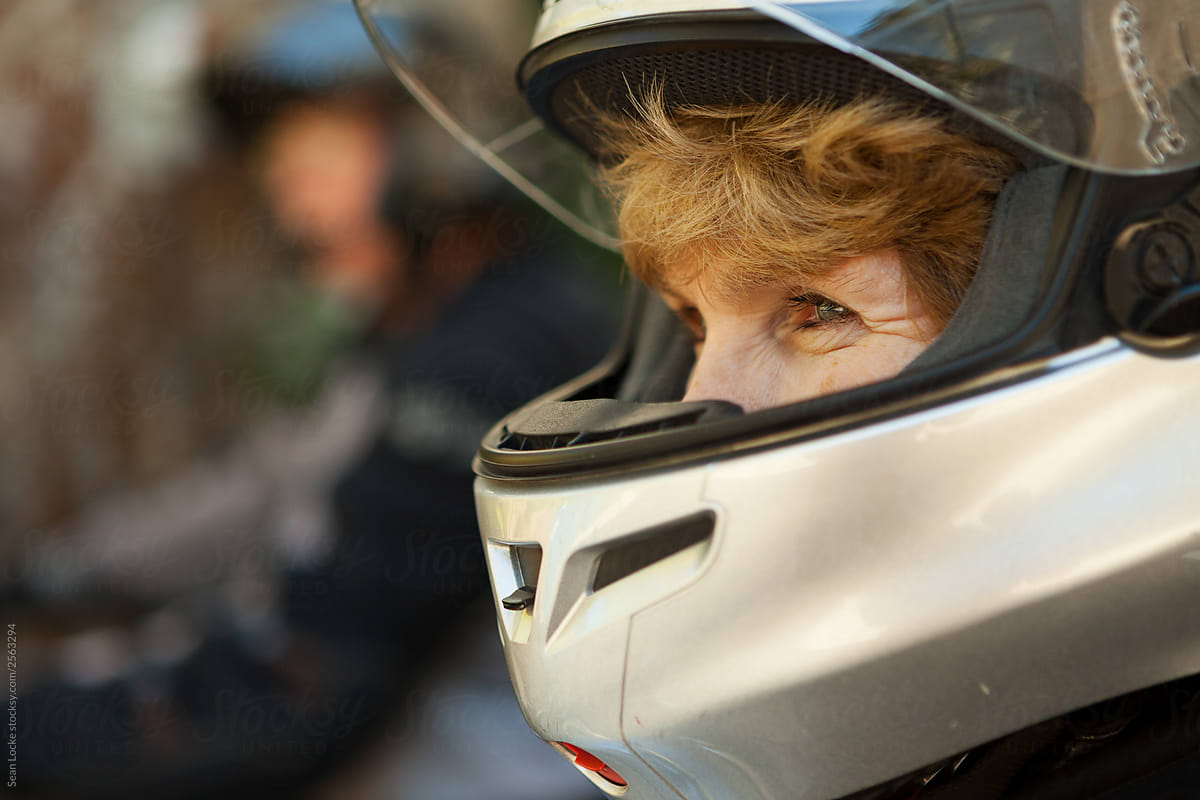 Rider: Close Up Of Senior Rider\'s Eyes