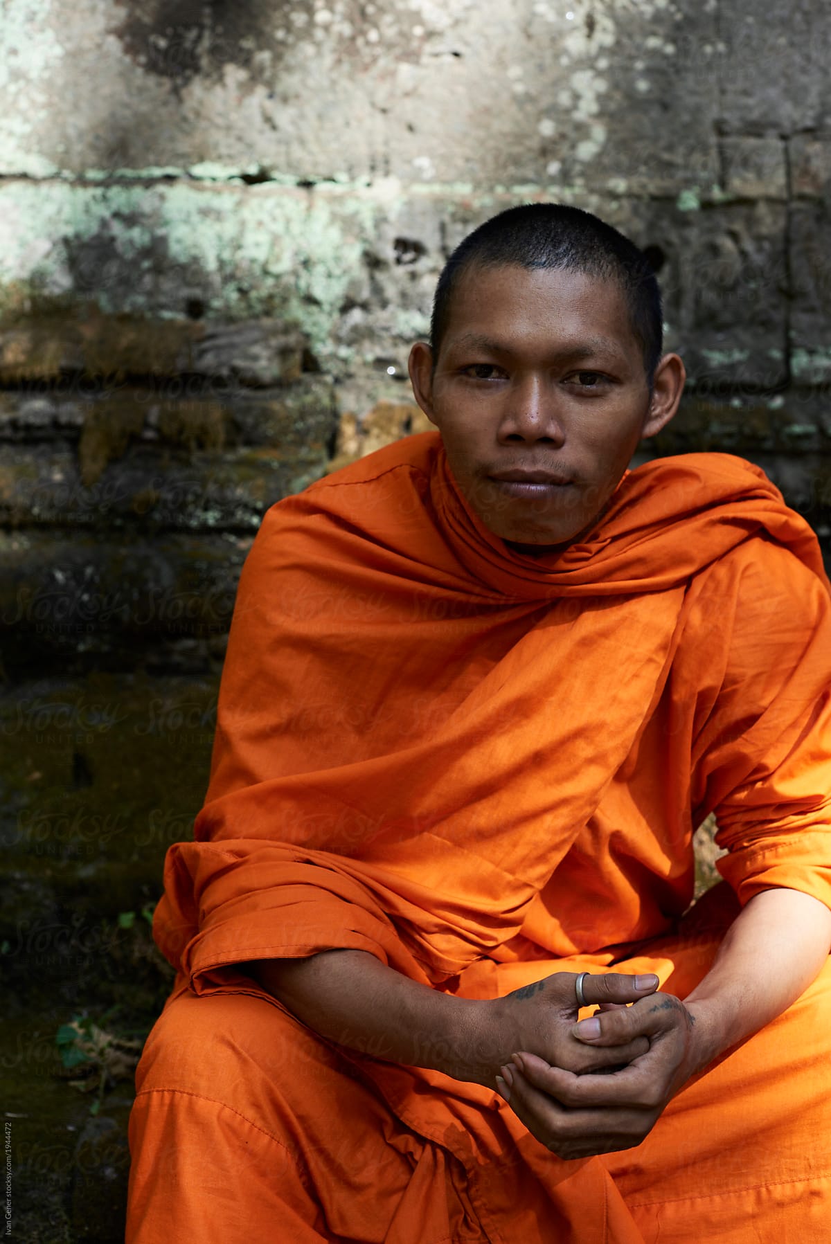 young monk travel
