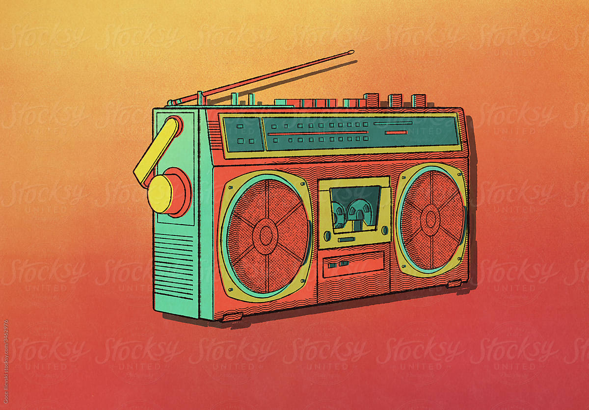 Radio Retro Illustration