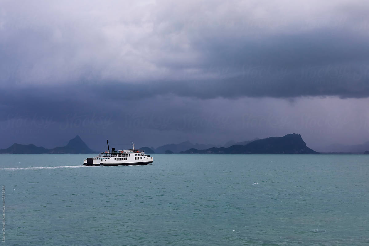 Monsoon season in the gulf of Thailand