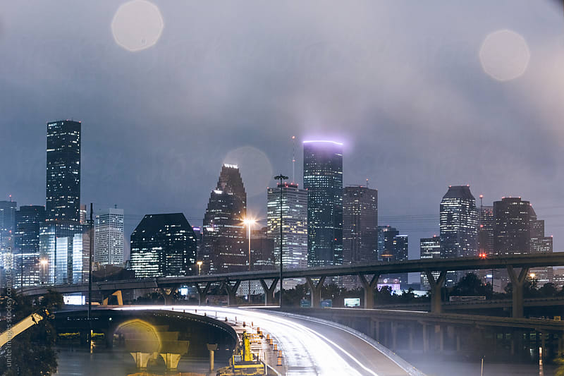 night view of Houston