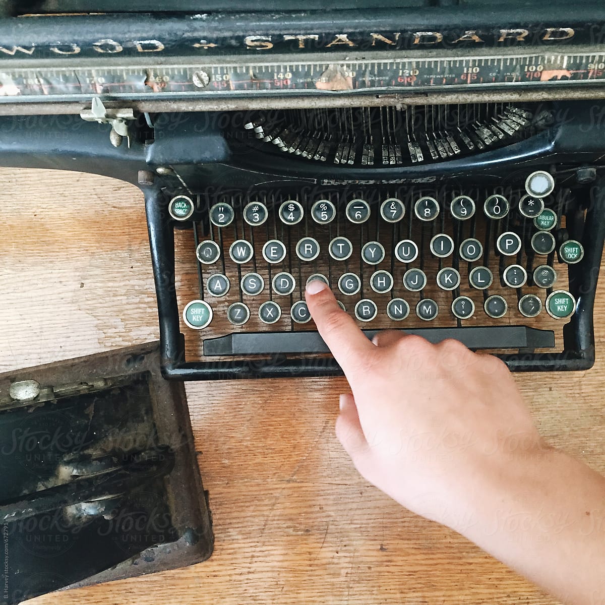 Typing on a Typewriter