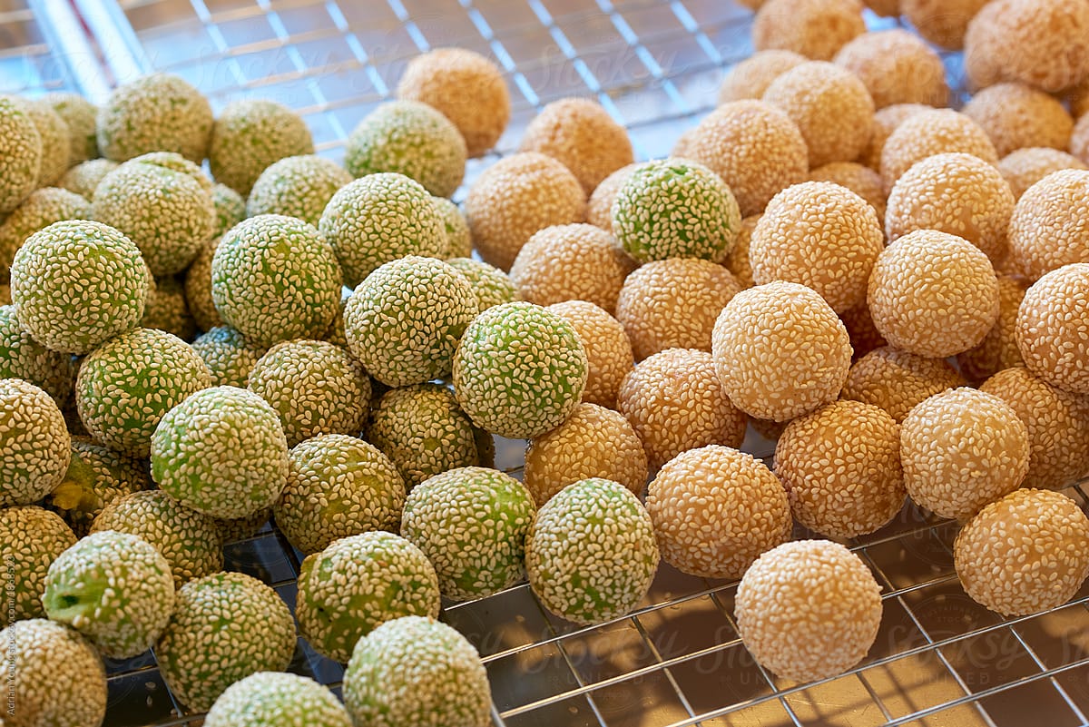 Sesame Balls At Thai Market