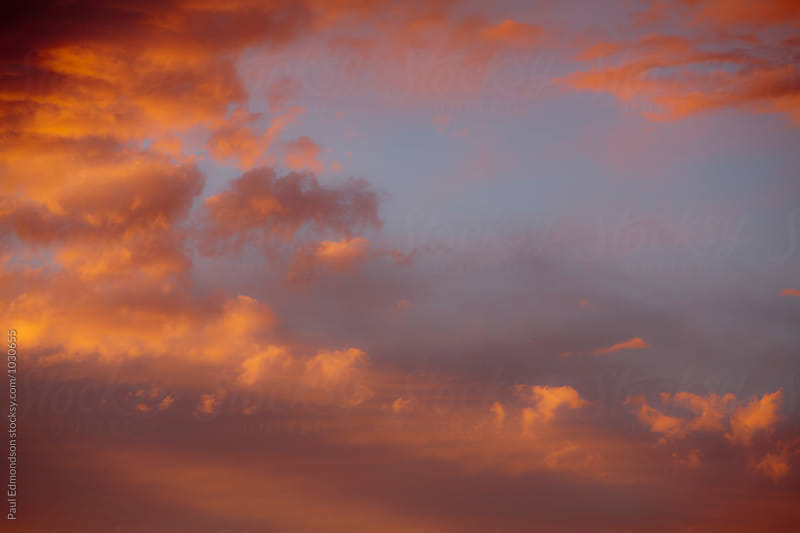 Dramatic clouds and sky at dawn, Utah