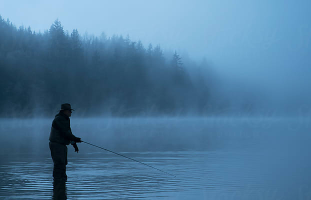 Flyfishing by Stocksy Contributor Walter And Deb Hodges Photography -  Stocksy