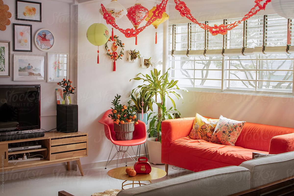 Contemporary Decoration For Lunar New Year By Alita Ong Chinese New Year Lunar New Year Stocksy United