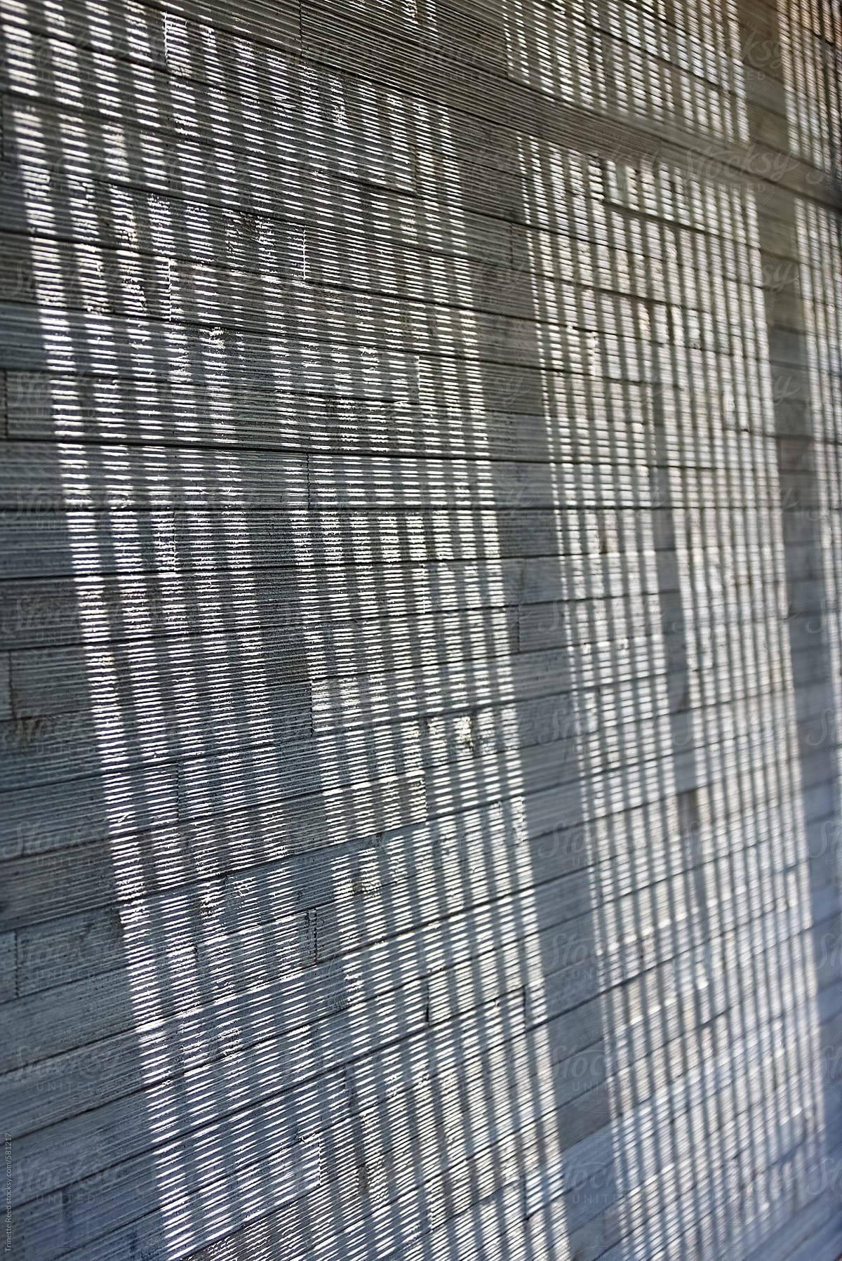 Shadows on wall inside modern design home