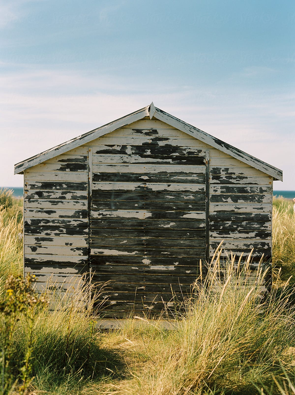 Weathered beach hut, Norfolk