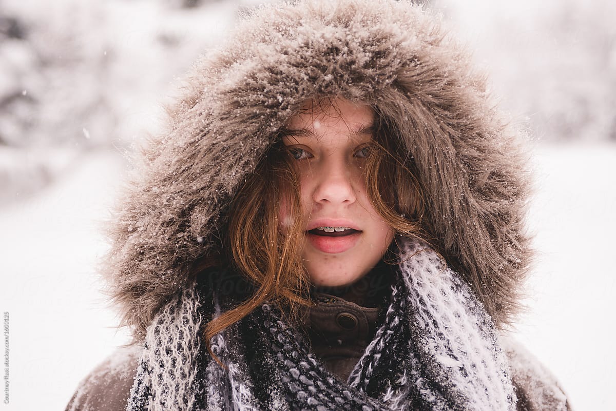 Portrait of a snow teen