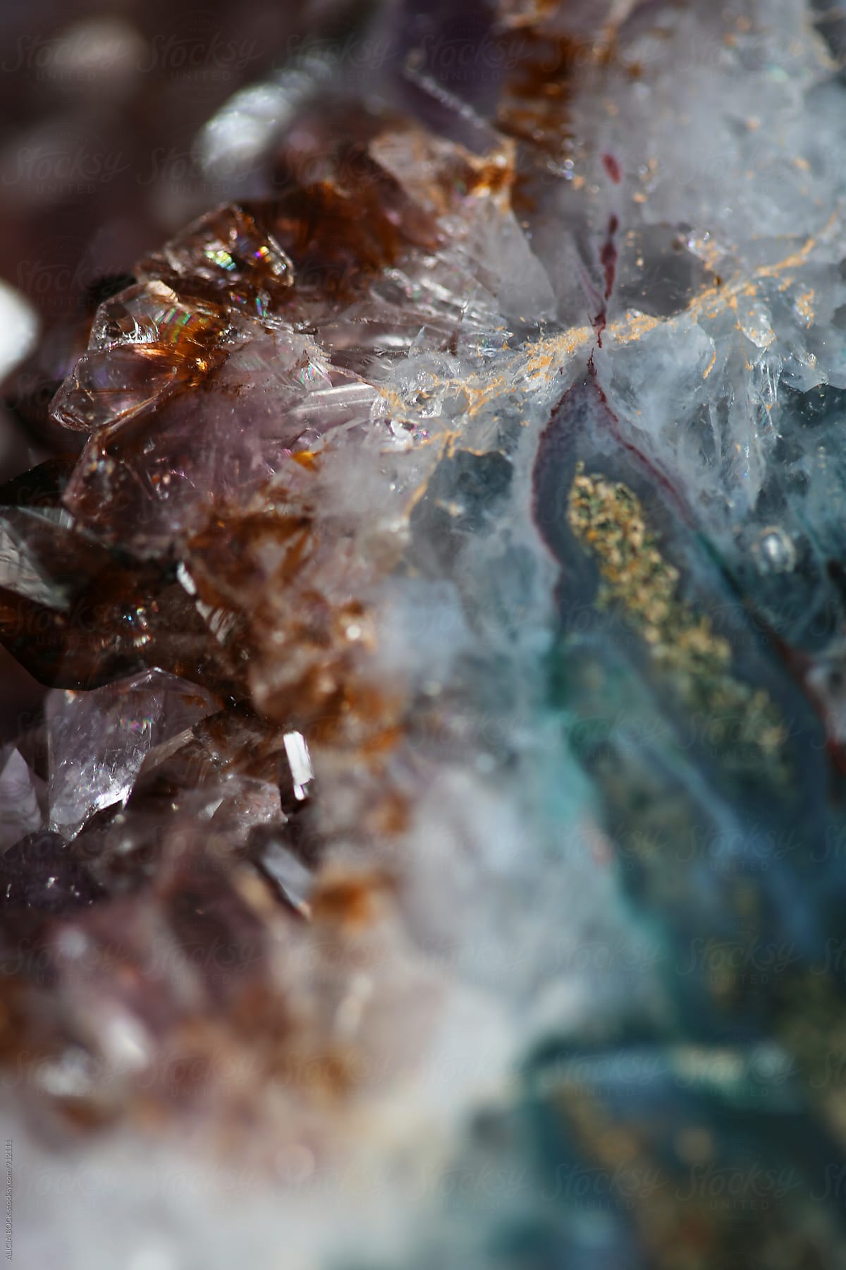 A Close Up Of A Raw Amethyst Crystal