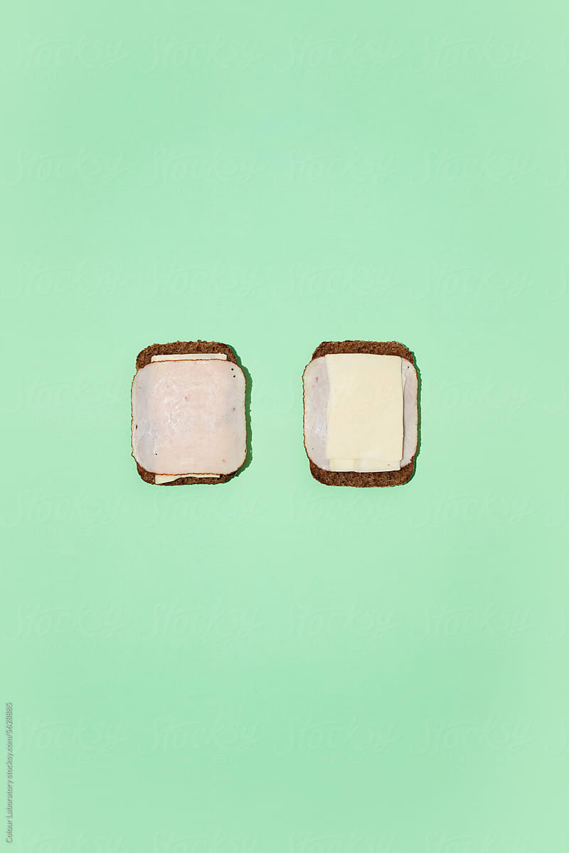 Colourful conceptual series about preferred ways to eat food
