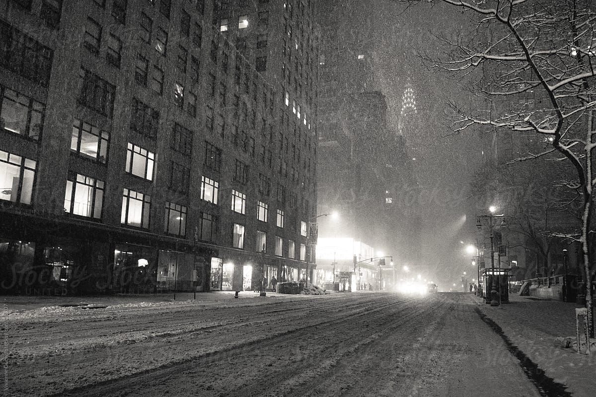 New York Winter - Chrysler Building in the Snow