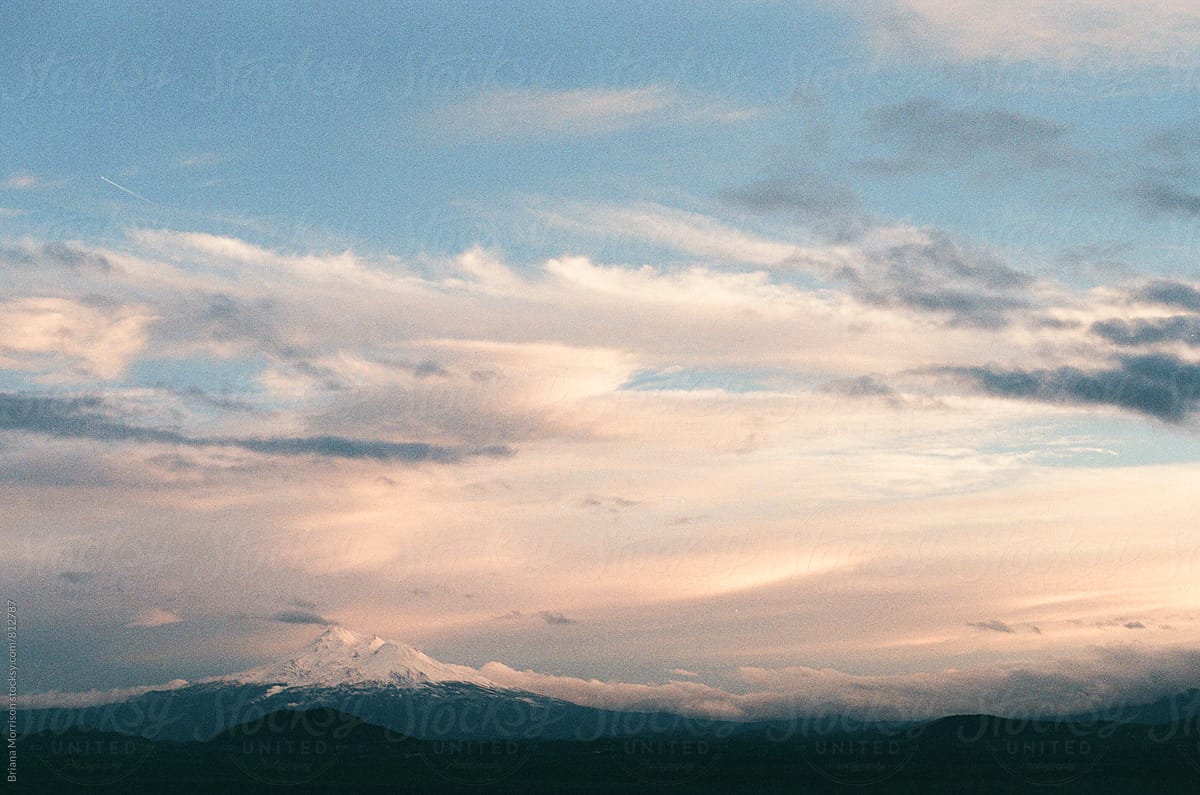 Mount Shasta California at Sunset
