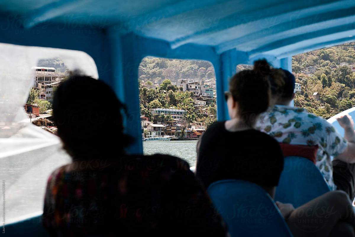 A ferry on Lake Atitlan
