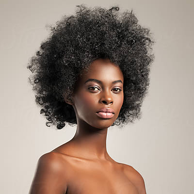 Beautiful Black Woman Wearing Bra by Stocksy Contributor B Krokodil -  Stocksy