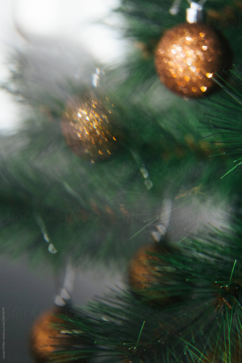 Abstract Christmas baubles