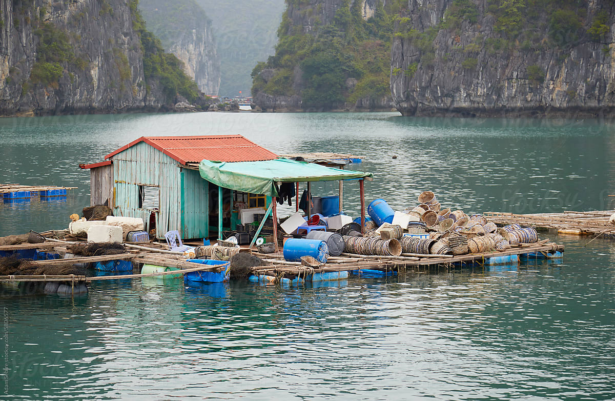 Ha Long Bay floating house, Vietnam