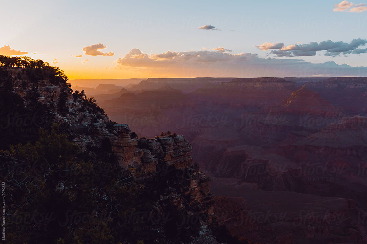 Sunset Over The Grand Canyon