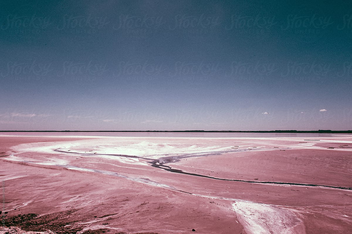 Lake polluted by salt mining