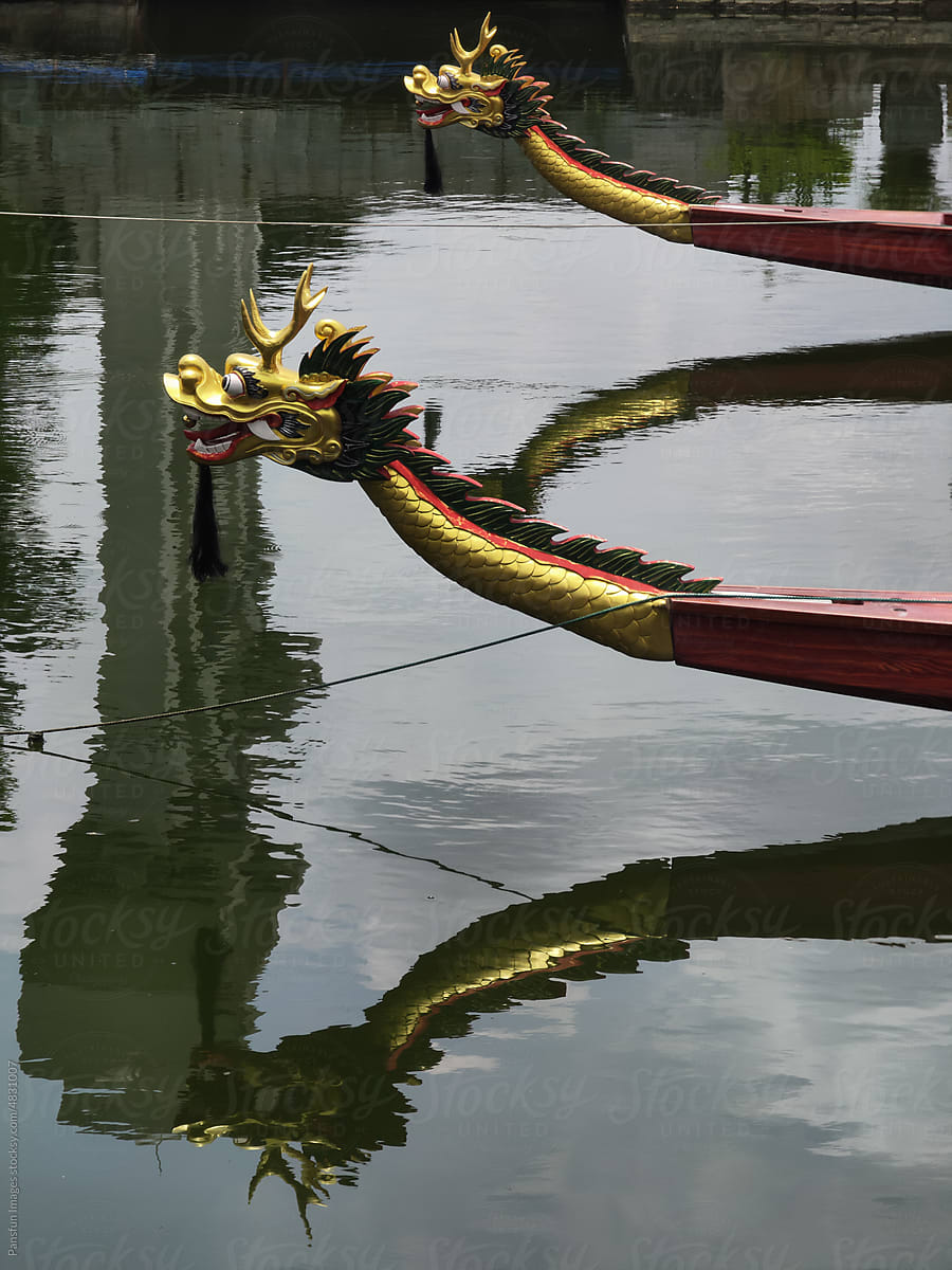 Chinese traditional dragon boat