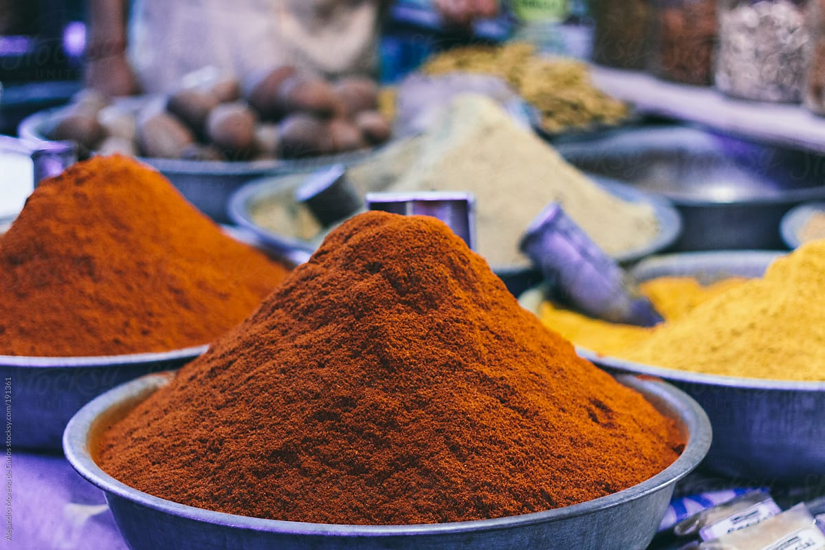 Curry powder in India market